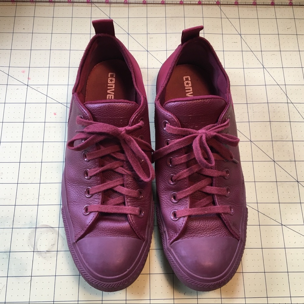 Converse All Star Abbey Leather Sneakers Size 8.5